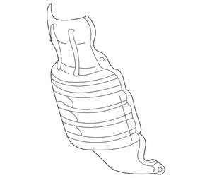 Genuine Honda Catalytic Converter Heat Shield 18121-R70-A00