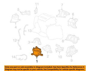 Honda OEM Engine Motor Mount Torque Strut 50830TA0A02