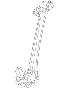 Genuine Honda Window Regulator 72710-TF0-003