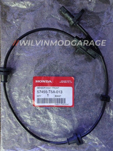 Genuine Front Left ABS Speed Sensor for 2015-2019 Honda City (Part Number: 57455-T5A-013) - Thai OEM