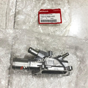 Genuine Thai OEM Water Outlet Cover for 2009-2013 Honda Jazz Fit (Part Number 19315-RB0-000)
