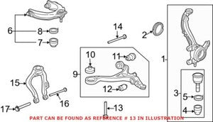 Genuine Honda Front Lower Forward Suspension Control Arm Bolts for 90119SFE000
