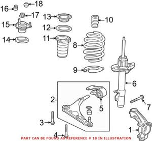 Genuine OEM Front Suspension Strut Mount Caps for Honda 51608TX4A01