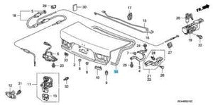 Genuine Rear Trunk Lid Weatherstrip 74865-SEA-013 for Honda Acura TSX 2004-2008