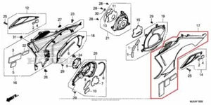 Nouveau OEM HONDA NC700 NC 700 Assemblage Du Panneau Latéral Gauche