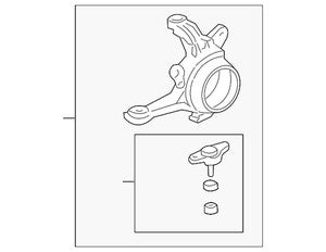 Genuine Honda Knuckle 51215-S2A-010
